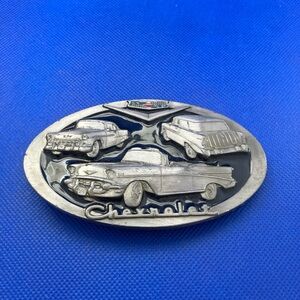 C+J INC. Chevrolet Belt Buckle 1988 Vintage